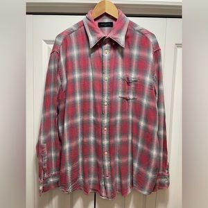 All saints oversized flannel button up